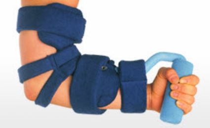 Spring Loaded Goniometer Elbow Hand Roll Combo Orthosis